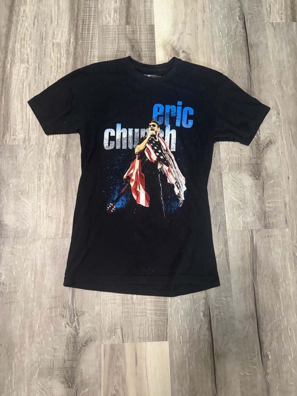 Eric Church Concert T-Shirt 2019 Double Down Tour Graphic Tee Black